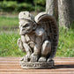 Heavy Stone Sitting Winged Gargoyle Garden Statue