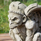 Heavy Stone Sitting Winged Gargoyle Garden Statue