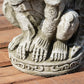 Heavy Stone Sitting Winged Gargoyle Garden Statue