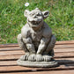 Heavy Stone Grinning Gargoyle Garden Statue 25cm