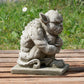 Heavy Stone Grumpy Gargoyle Garden Statue 25cm