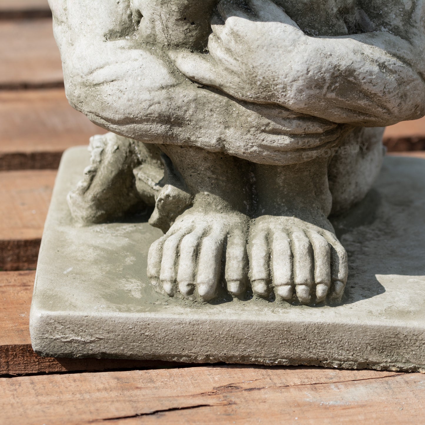 Heavy Stone Grumpy Gargoyle Garden Statue 25cm