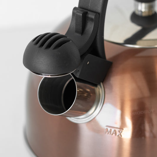 Copper Stove Top 1.3L Whistling Kettle