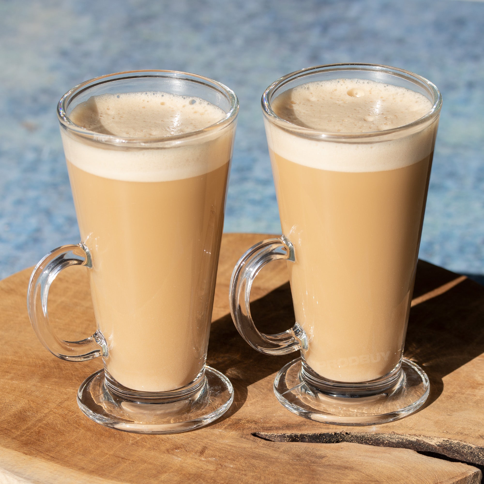 Latte on sale clear glass