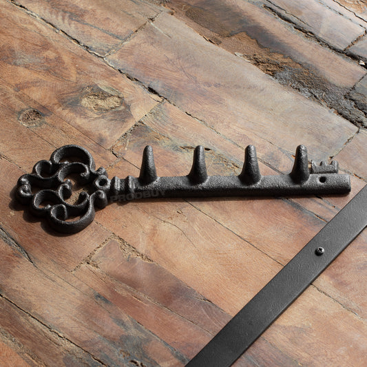 Cast Iron Key Shaped Wall Coat Hooks