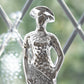 Set of 2 Elegant Silver Lady Ornaments