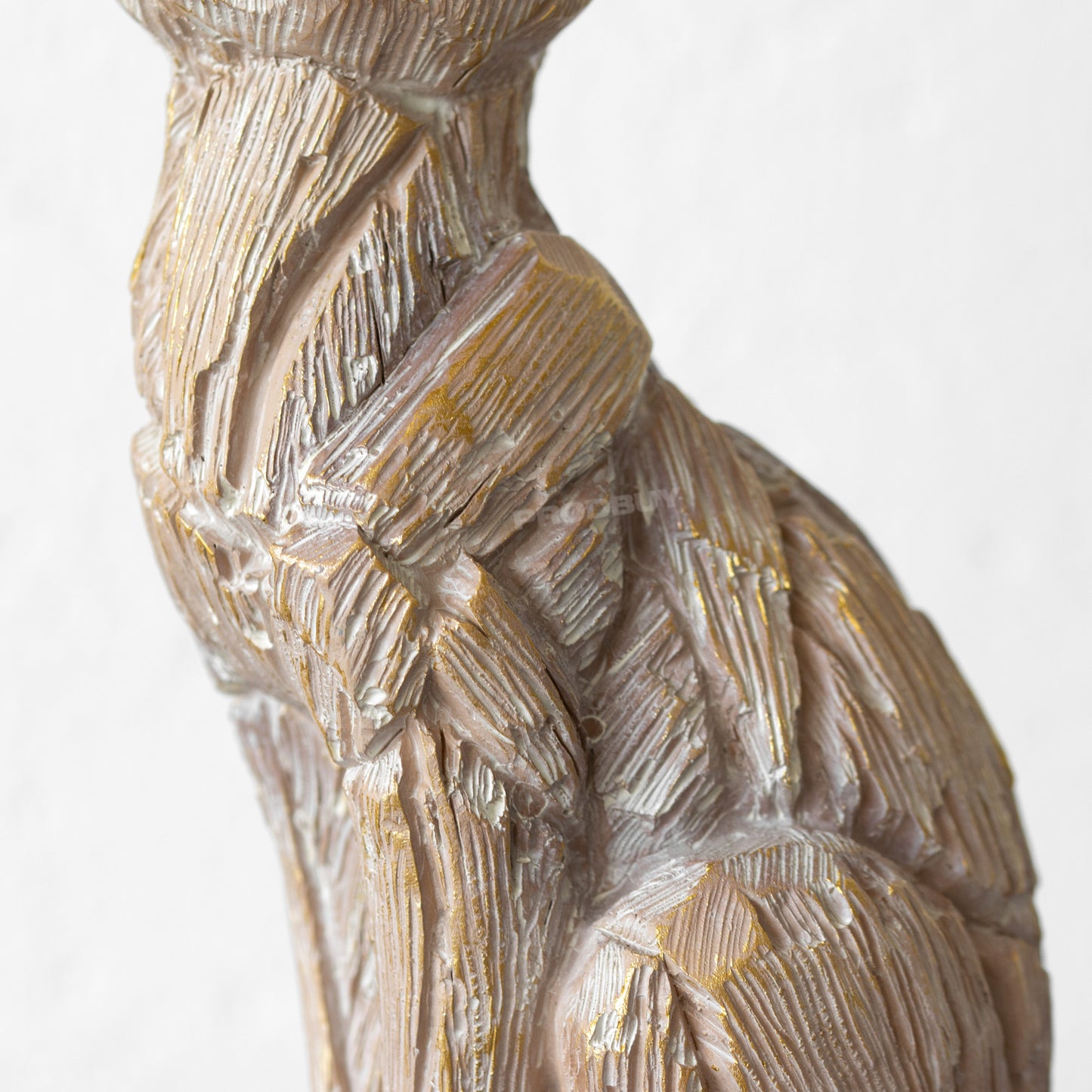 Resin Driftwood Style Cat Ornament