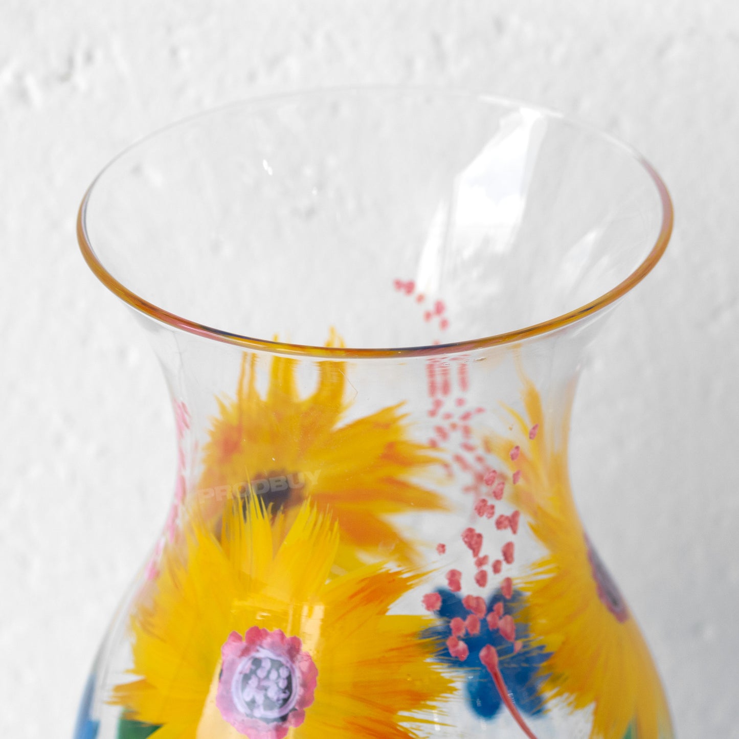 Small Sunflowers Glass Vase