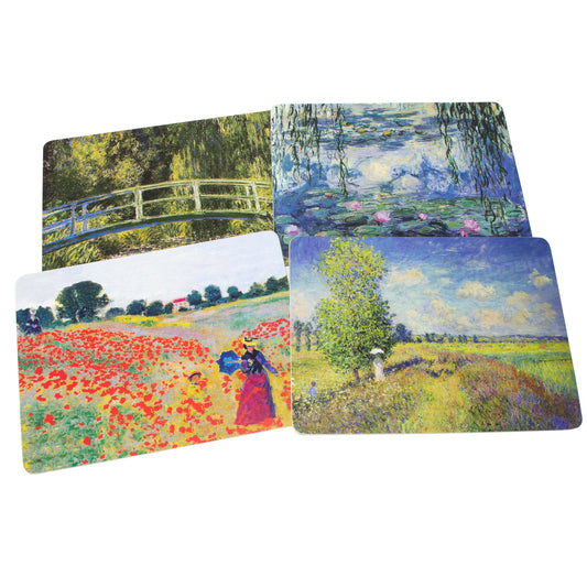 Pack of 4 Placemats Claude Monet Landscapes