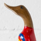 Hand Carved Wooden Super Duck 24cm