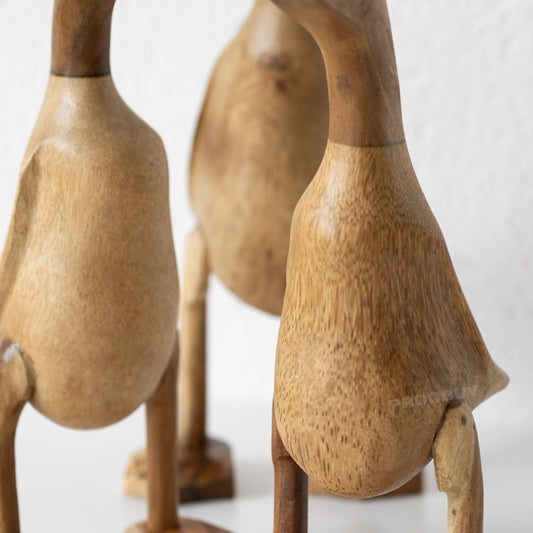 Set of 3 Small Wooden Duck Ornaments