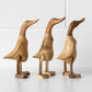 Set of 3 Small Wooden Duck Ornaments