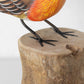 Small Wooden Robin on Perch Ornament