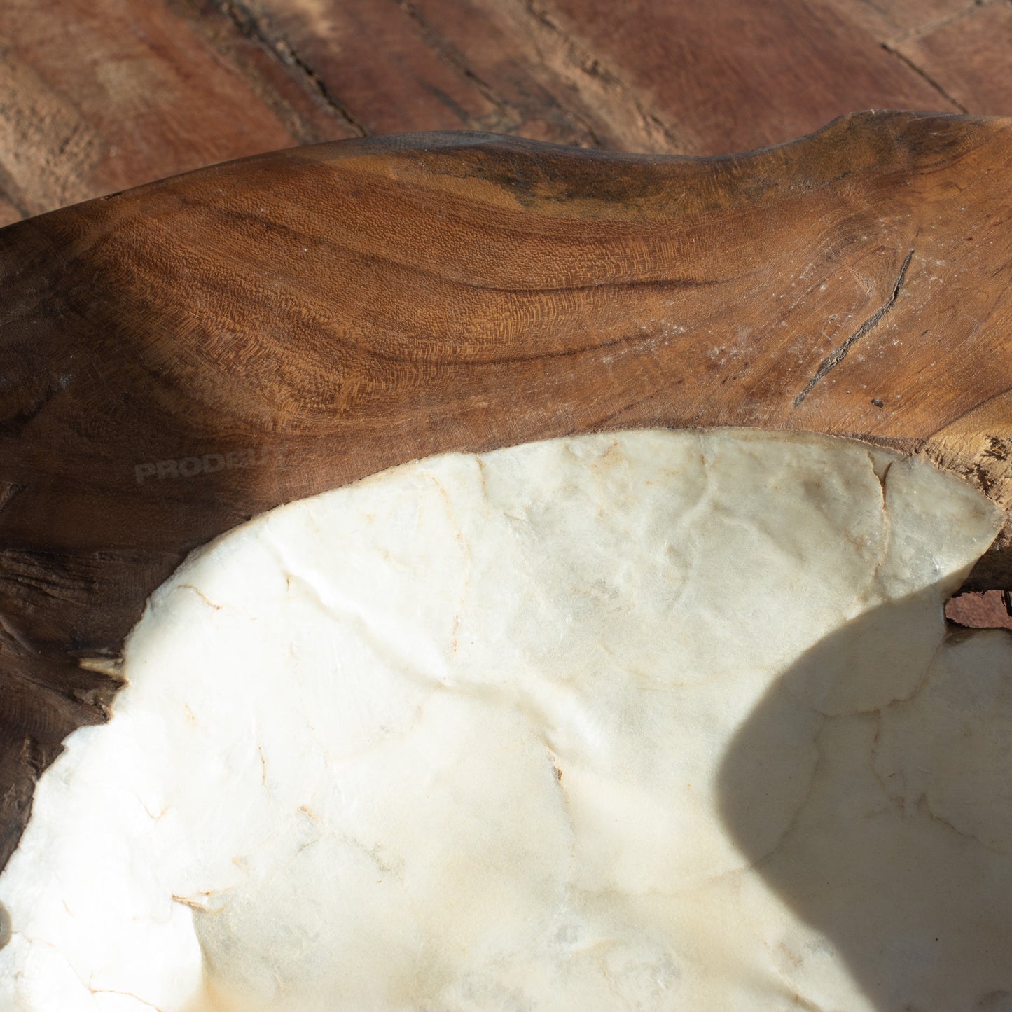 Large 48cm Teak Root Wood Pearl Bowl