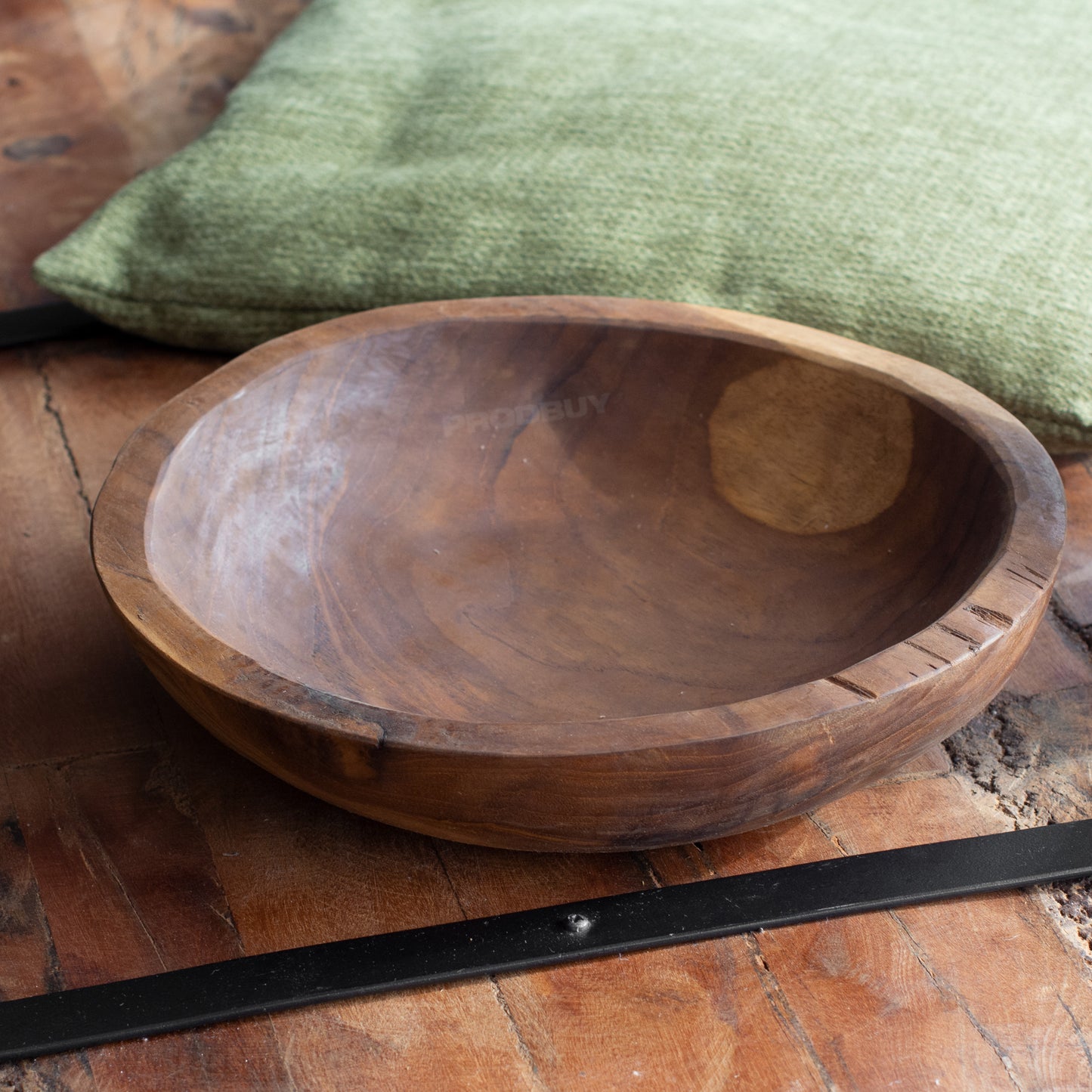 Round Decorative Teak Root Wood 30cm Bowl