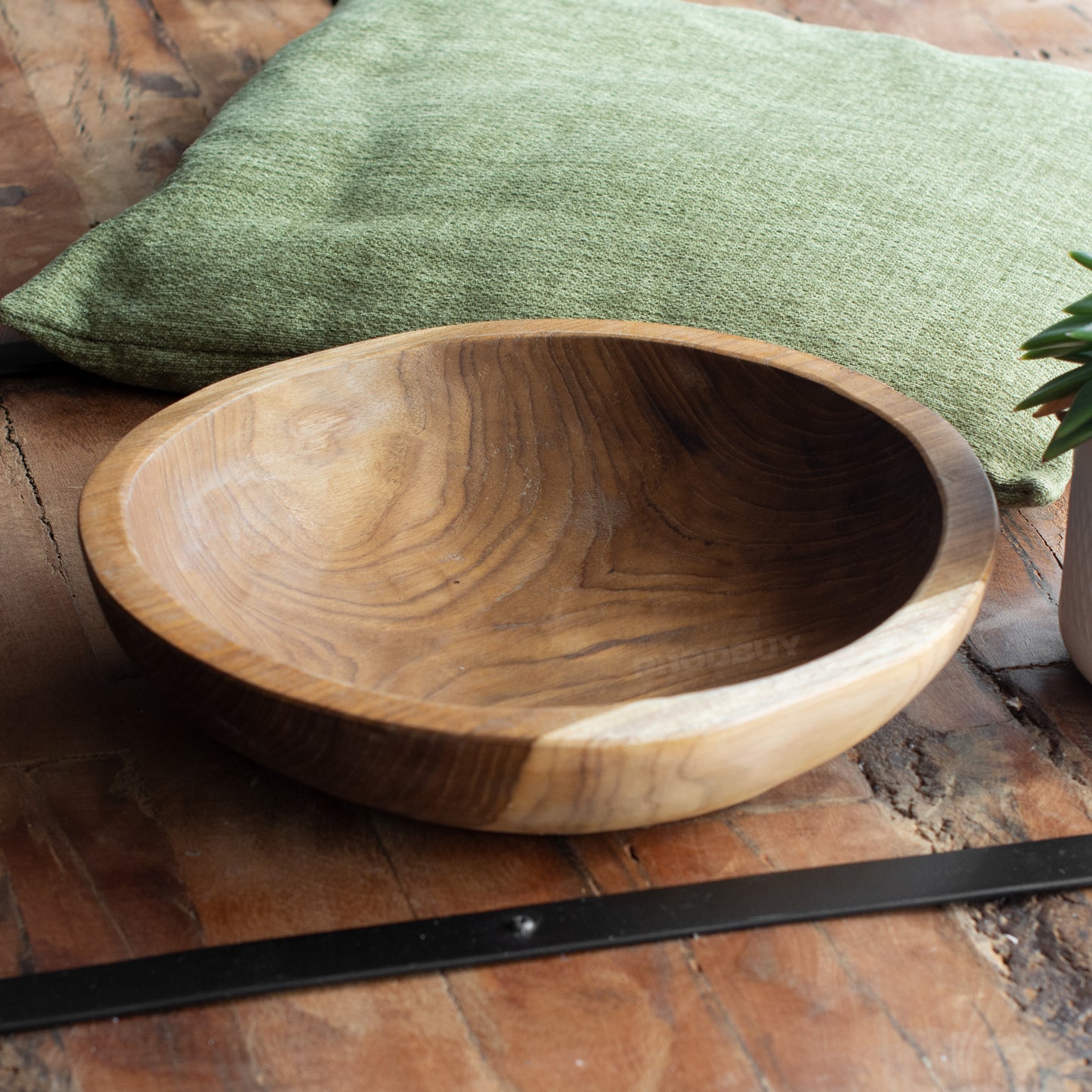 Round Decorative Teak Root Wood 30cm Bowl