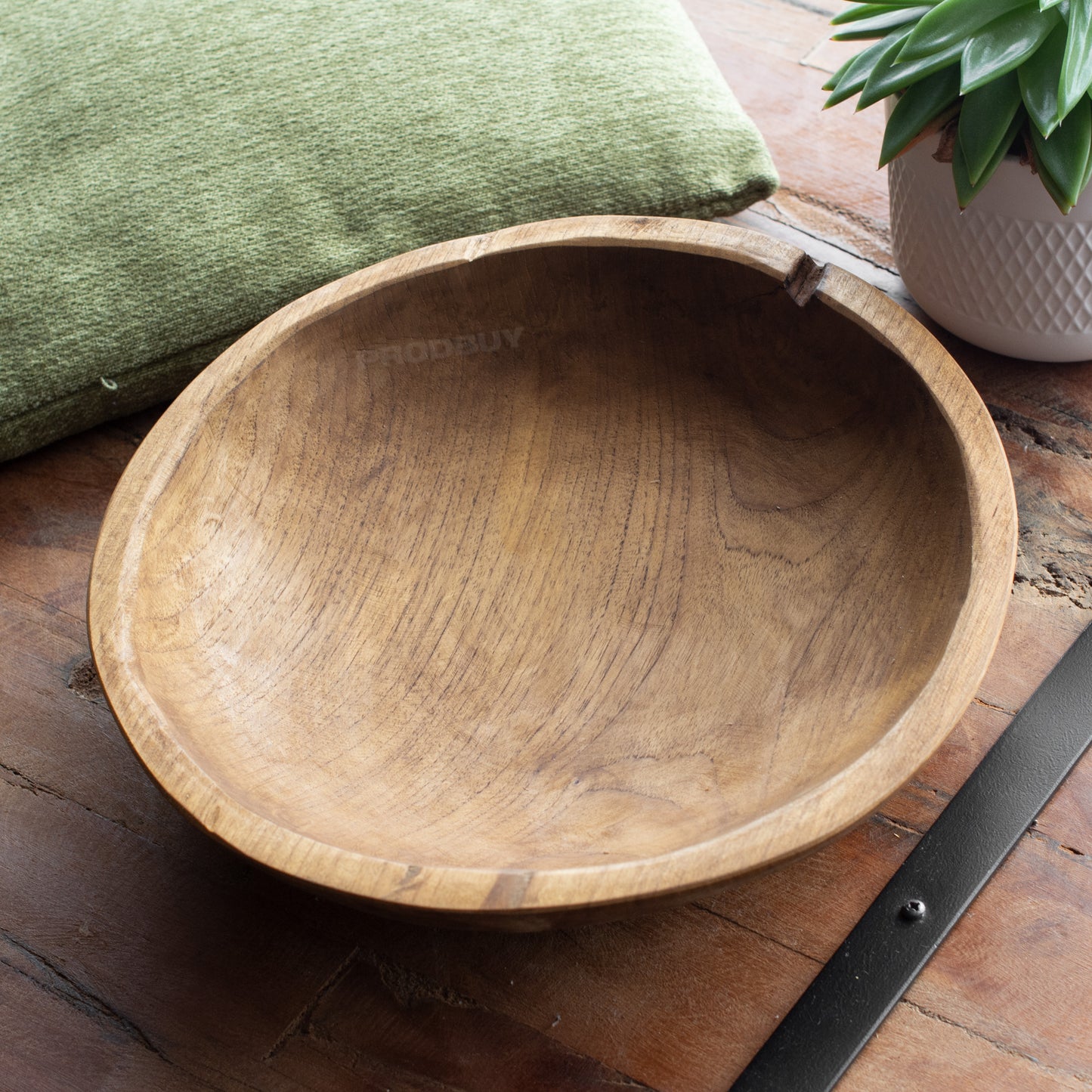 Round Decorative Teak Root Wood 30cm Bowl