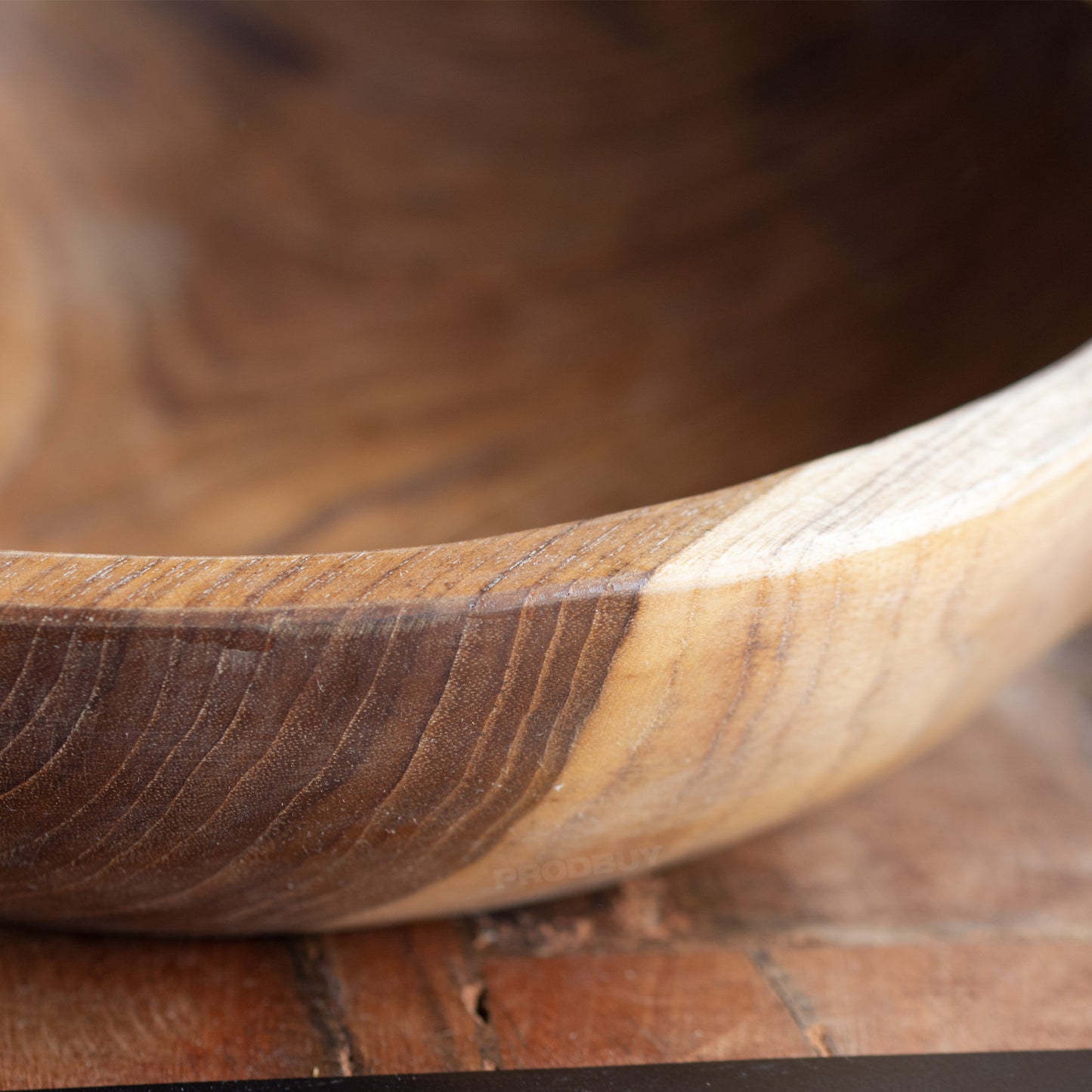 Round Decorative Teak Root Wood 30cm Bowl