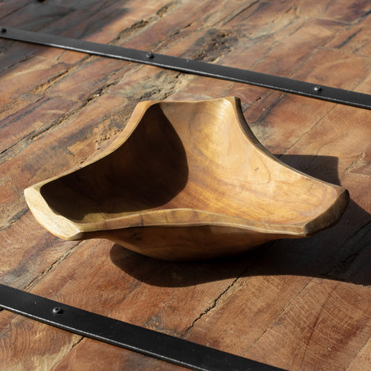 Teak Root 26cm Wood Trinket Display Bowl