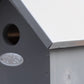 Grey Wooden Bird House Nesting Box