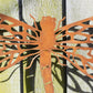 Rusty Dragonfly 38cm Metal Wall Sculpture