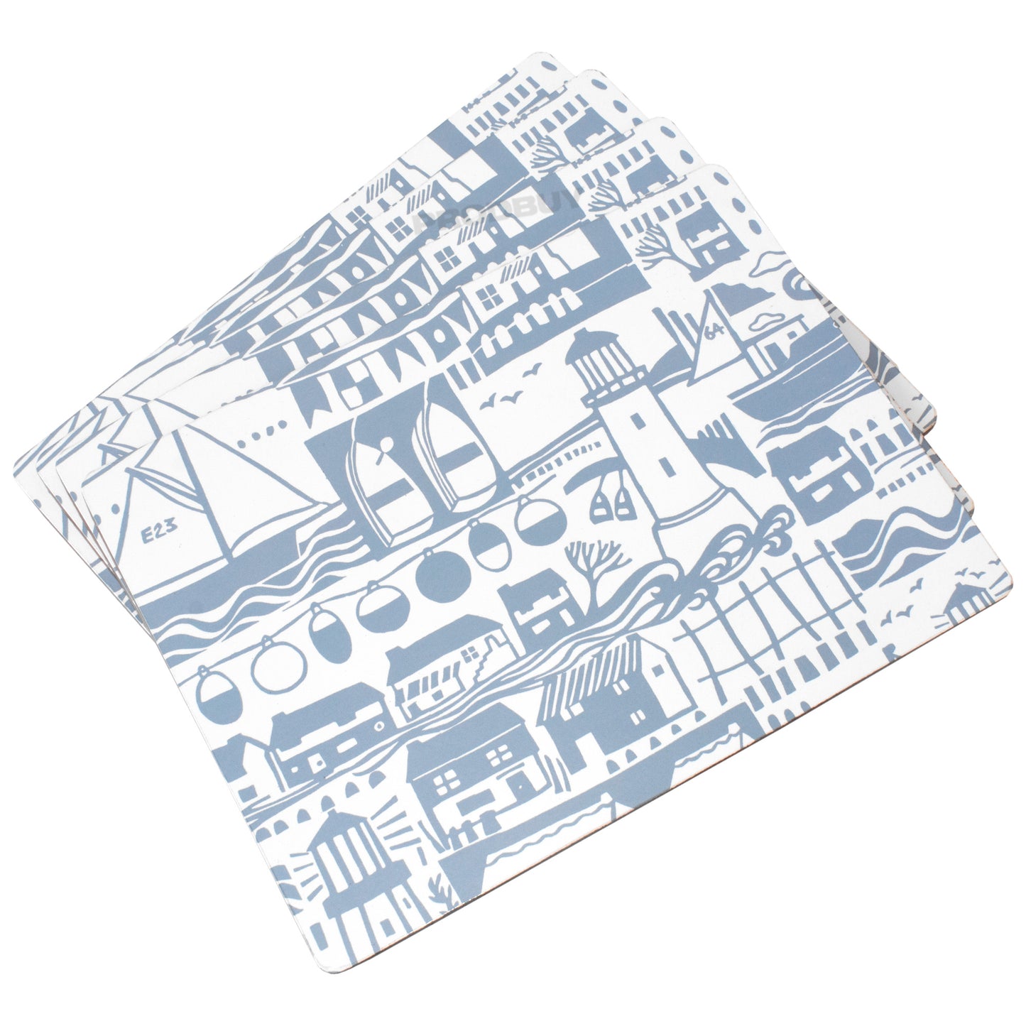 Pack of 4 Coastal Lighthouse Placemats
