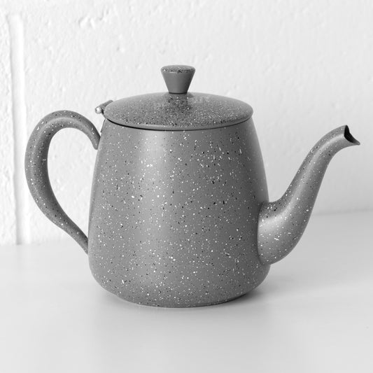 Grey Stainless Steel 35oz Teapot