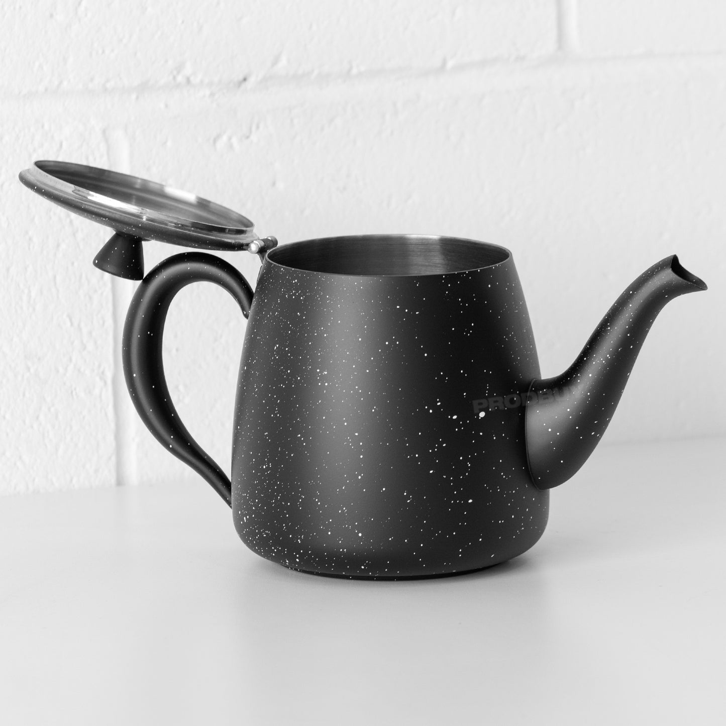 Black Stainless Steel 48oz Teapot