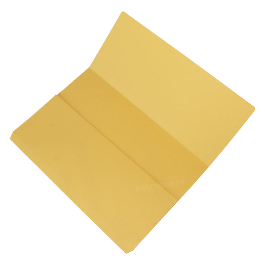 Set of 24 Yellow Foolscap Document Wallets