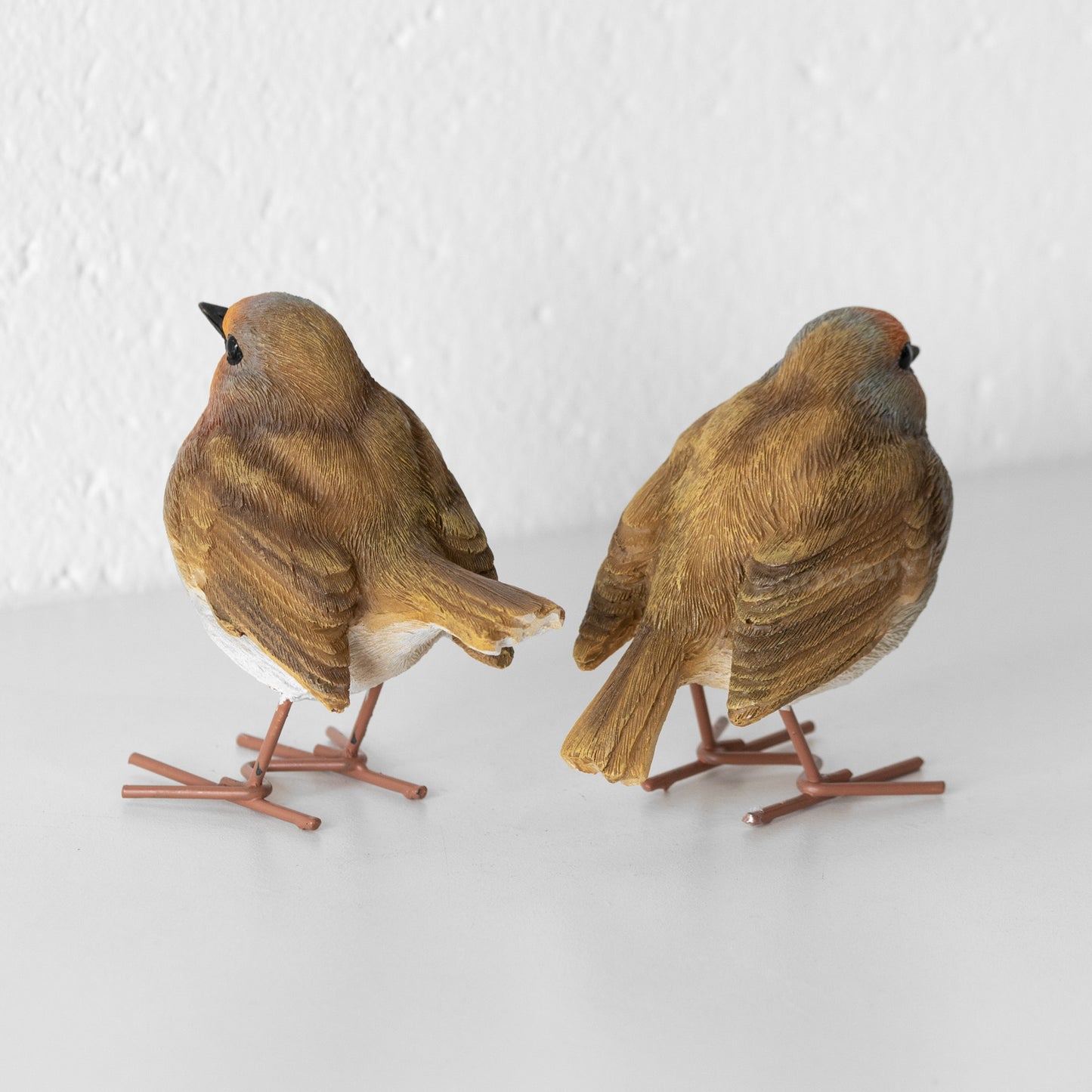 Set of 2 Small Robin Garden Ornaments