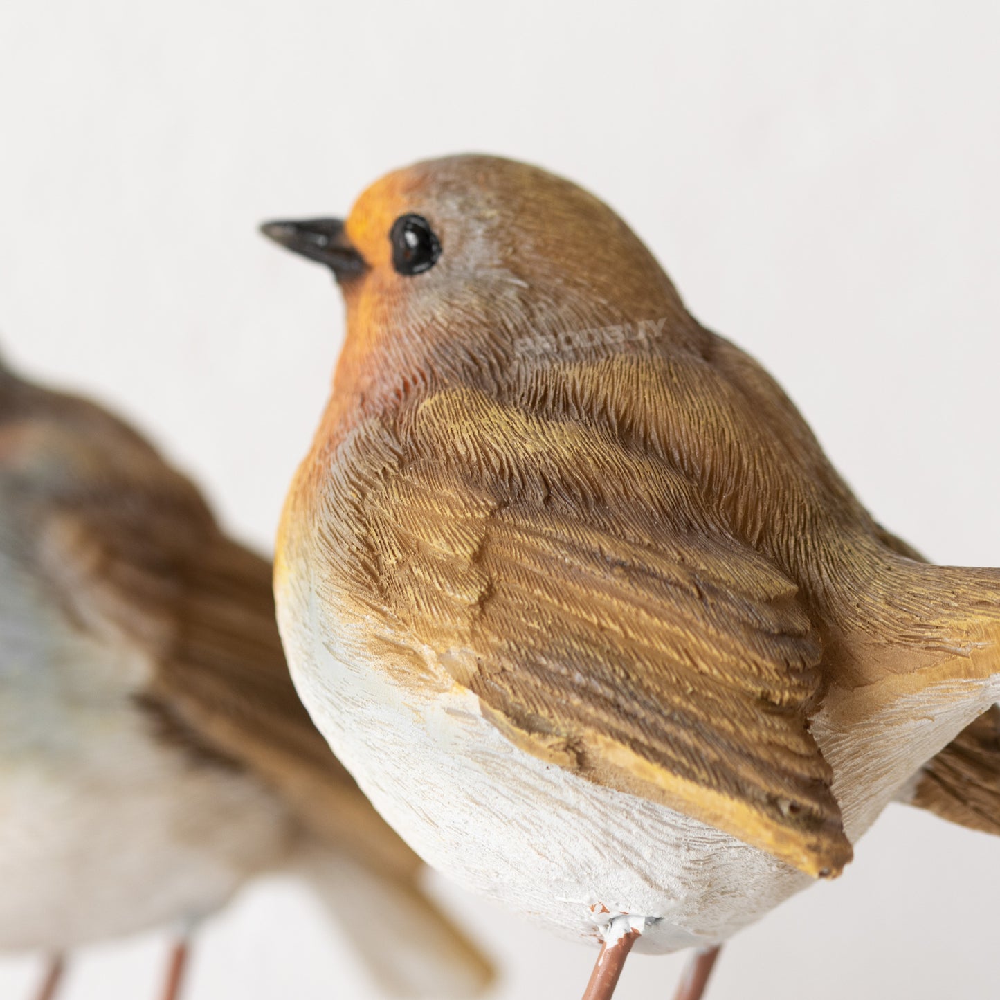 Set of 2 Small Robin Garden Ornaments