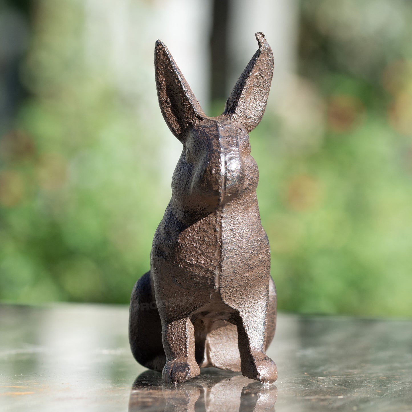 Small 11cm Cast Iron Rabbit Garden Ornament