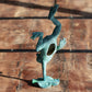 Handstand Frog Cast Iron Garden Ornament
