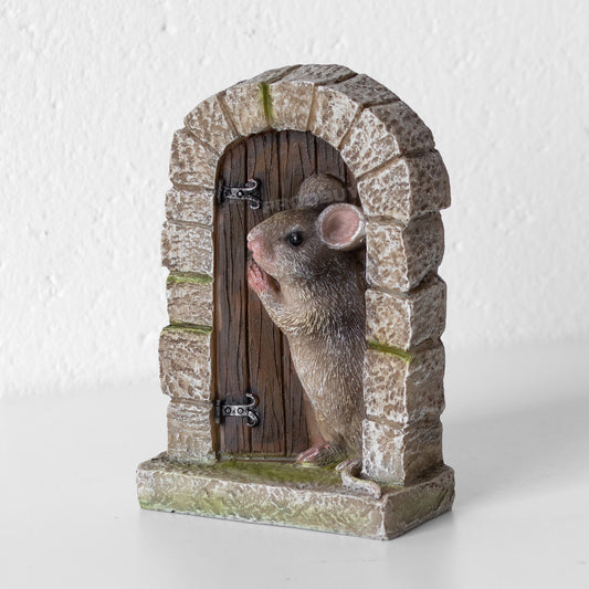 Small Mouse Fairy Door Garden Ornament