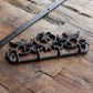 Cast Iron Love Birds 4 Hook Wall Coat Hanger