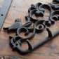 Cast Iron Love Birds 4 Hook Wall Coat Hanger