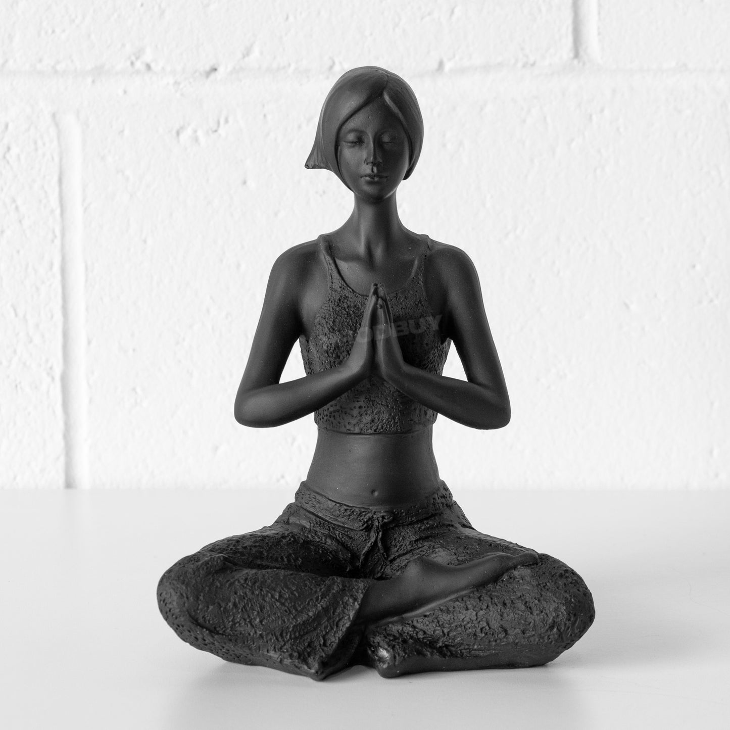 Yoga Woman Prayer Position 21cm Decorative Sculpture