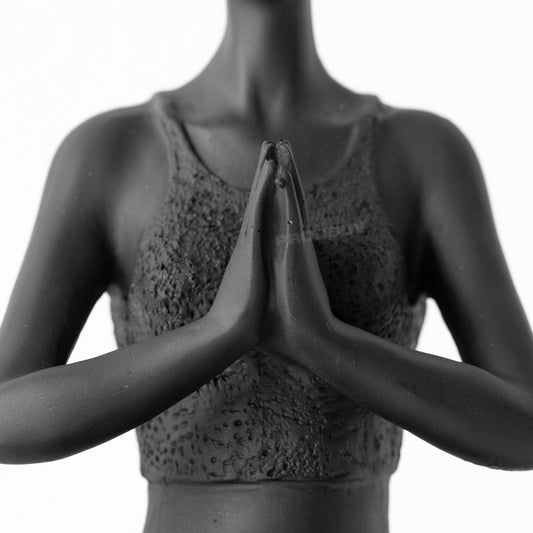 Yoga Woman Prayer Position 21cm Decorative Sculpture