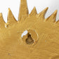 Small Smiling Sun Face Gold Resin Wall Sculpture