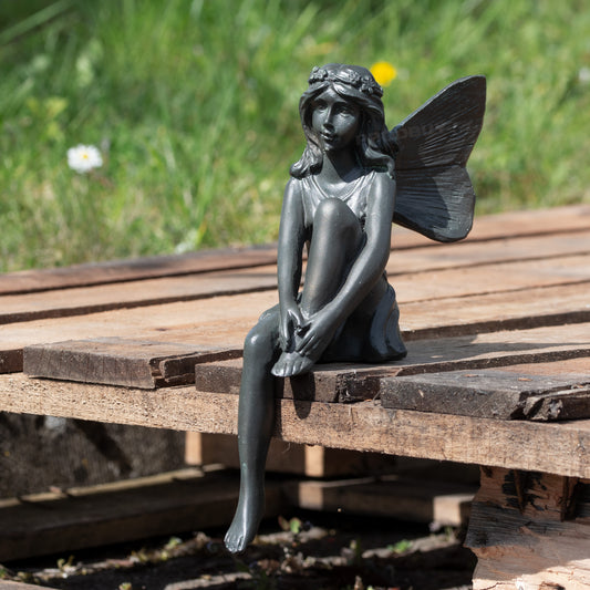 Daydreaming Garden Fairy Ornament Shelf Sitter