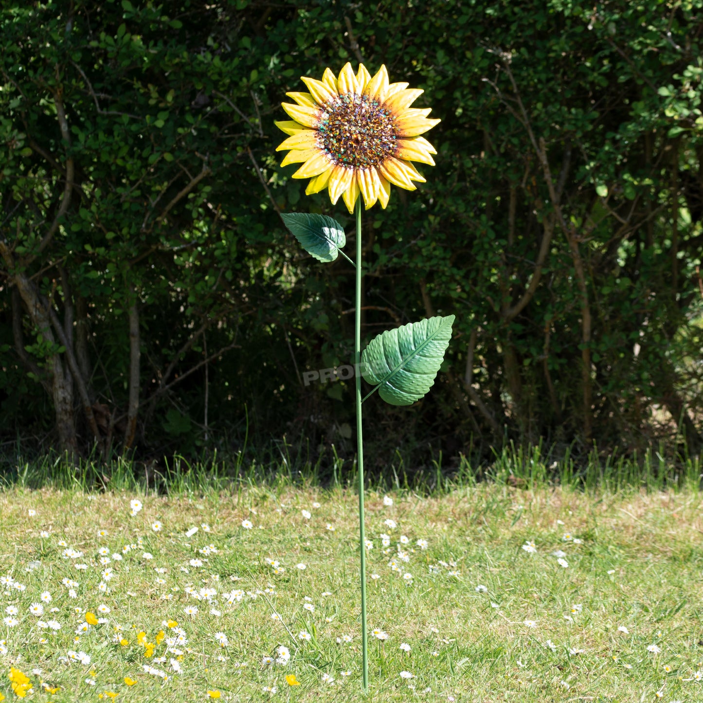 Large 87cm Metal Sunflower Garden Stake Ornament