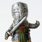 Set of 4 Small Medieval Soldier Ornaments