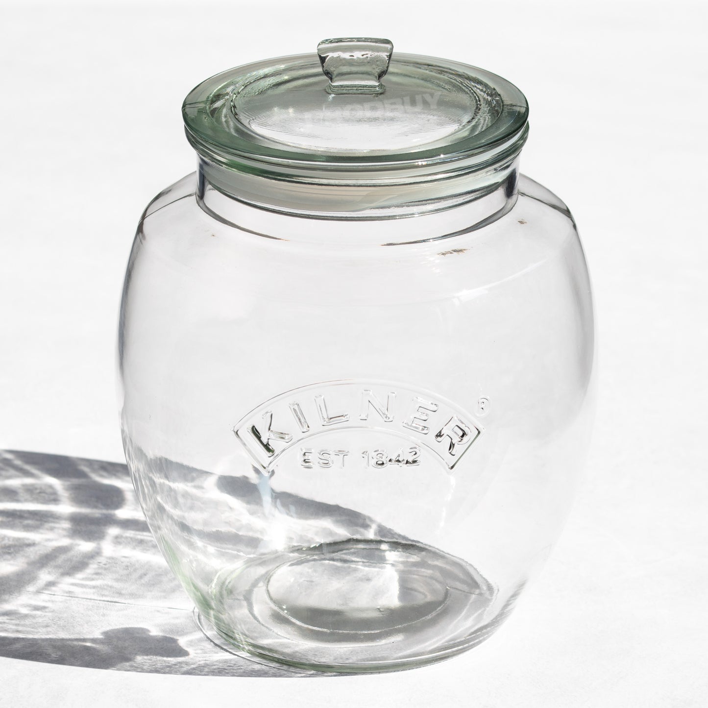 Kilner Large 4 Litre Rounded Push Top Glass Storage Jar