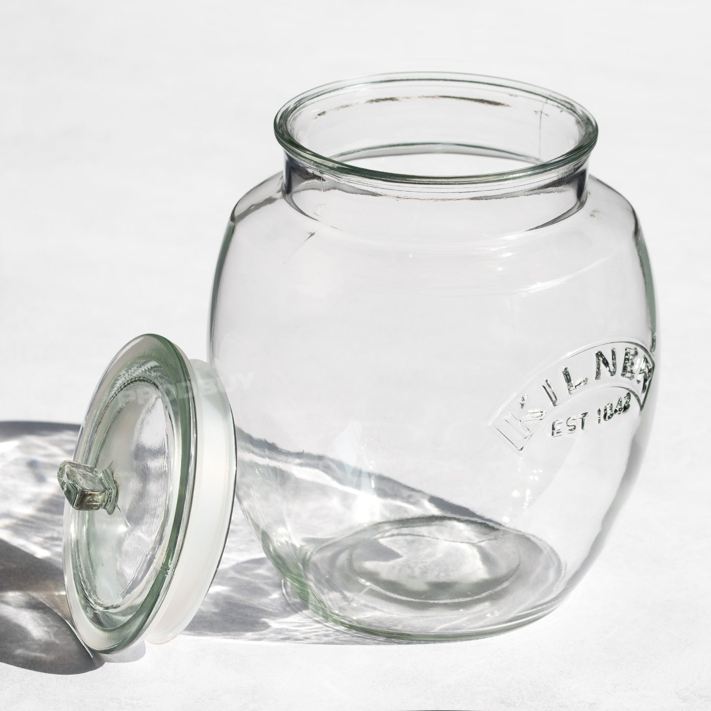 Kilner Large 4 Litre Rounded Push Top Glass Storage Jar