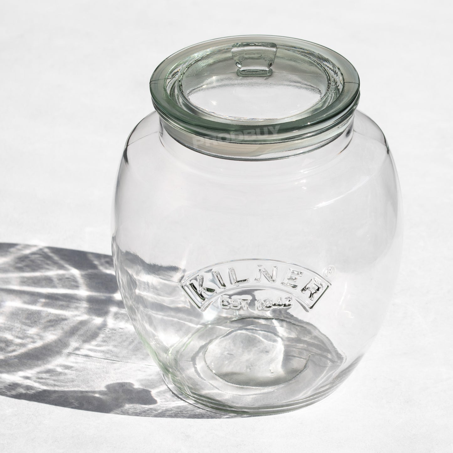 Kilner Large 4 Litre Rounded Push Top Glass Storage Jar