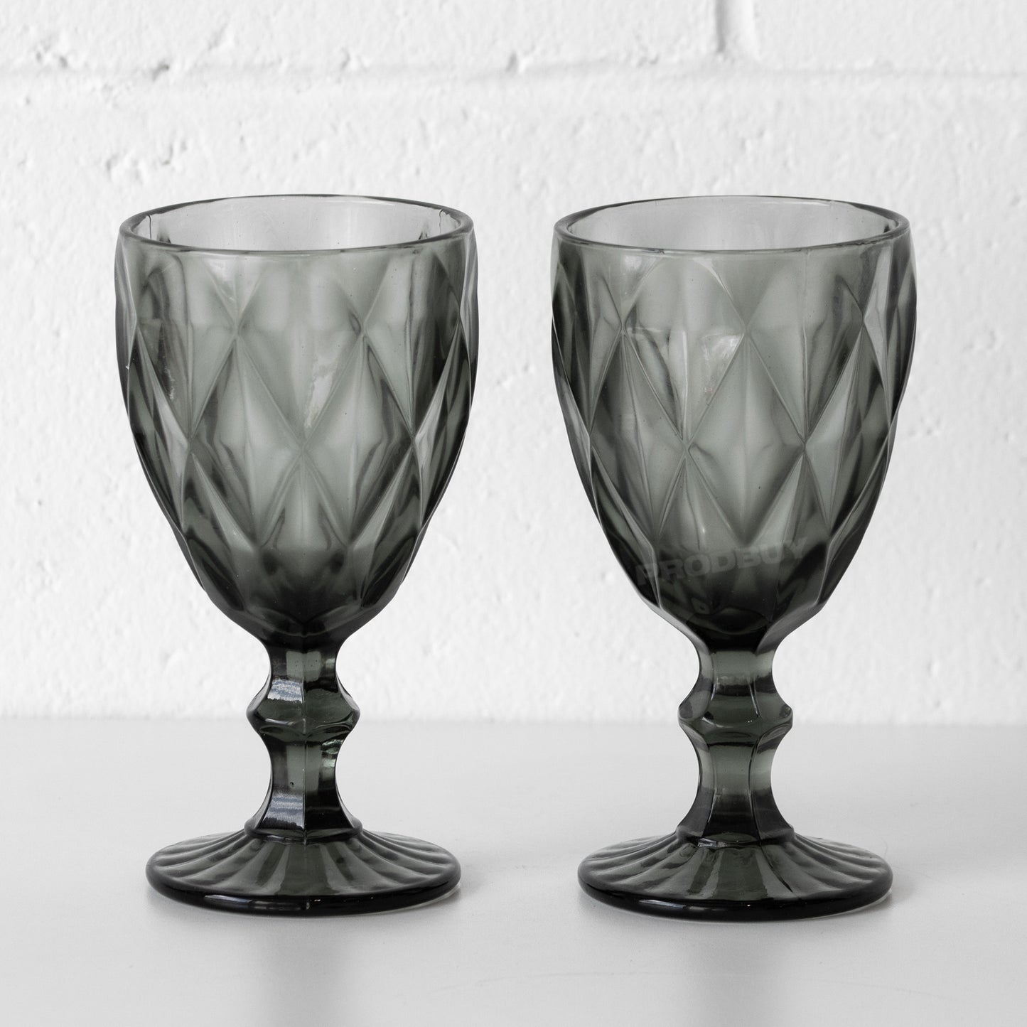 Set of 2 Glass Wine Goblets 32cl