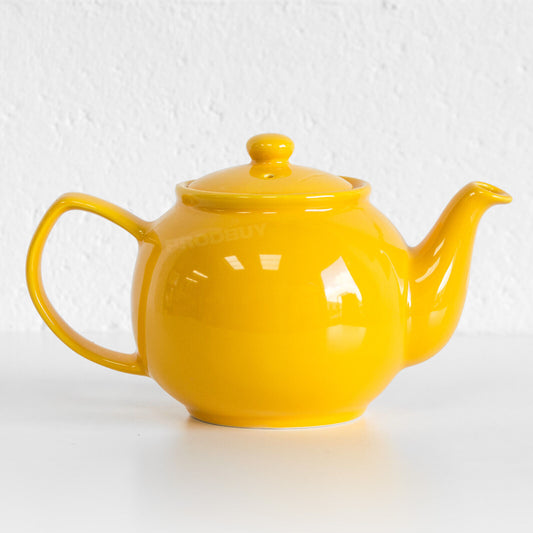 Mustard Yellow 1 Litre Ceramic Cafe Teapot