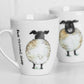 Set of 4 'Back To Front' Sheep Coffee Mugs