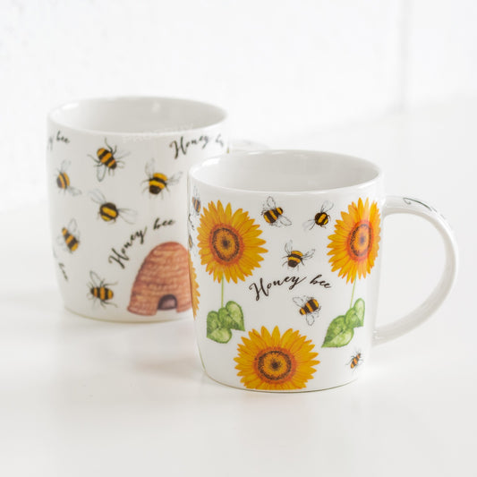 Set of 2 Honey Bee Coffee Mugs