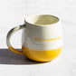 Happy 12oz Stoneware Two-Tone Coffee Mug